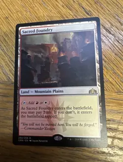 Magic Sacred Foundry Rare Land Guilds of Ravnica Red/White 254 Regular EN - Image 1