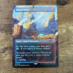 Steam Vents (Borderless) 348 Rare Lorwyn Eclipsed Magic: The Gathering LP - Image 1