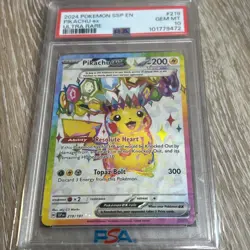 Pikachu Ex #219/191 - 2024 Pokemon Sv: Surging Sparks - GEM Mint PSA 10 - Image 4