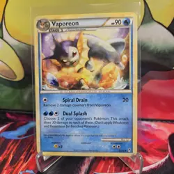 Pokemon Tcg Vaporeon Call of Legends 2011 52/95 LP - Image 1