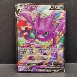 Crobat V TG20/TG30 Lost Origin Trainer Gallery Ultra Rare Full Art Pokemon TCG - Image 1