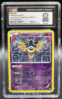 Pokemon TCG Sigilyph 66/113 Reverse Holo CGC Guinness World Record 1/1 - Image 1