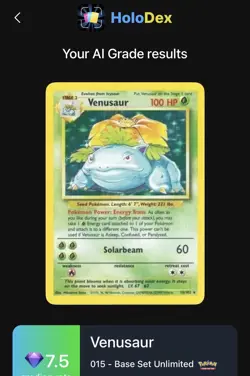 Pokemon TCG Venusaur Base Set Holo Unlimited Rare Card 15/102 1999 - Image 3