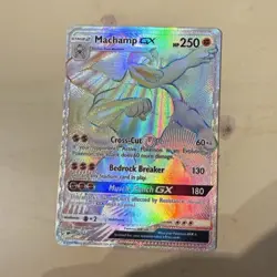 Machamp GX 154/147 Rainbow Rare Full Art Holo Pokemon Card Sm-Burning Shadows - Image 1