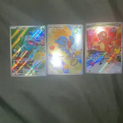 Pokemon First Partner Illustration Collection Series 1 Kanto Starters Set - Image 1
