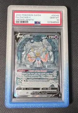 Pokemon Zacian V GG48 Crown Zenith PSA 10 GEM MINT - Image 1