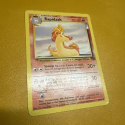 Rapidash 44/64 Jungle Base Set Non-Holo Pokemon HP - Image 1
