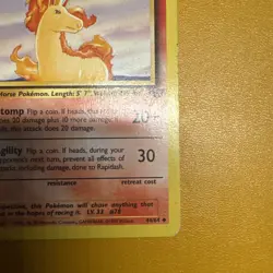 Rapidash 44/64 Jungle Base Set Non-Holo Pokemon HP - Image 3