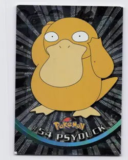 Topps 1999 Psyduck #54 Pokemon TV Animation Edition Series 1 (Black Label) MP - Image 1