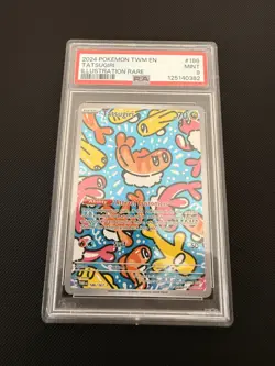 PSA 9 Tatsugiri #186/167 - Twilight Masquerade Pokemon TCG - Image 1