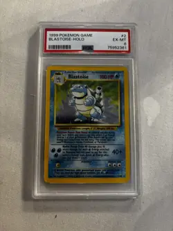 Pokemon 1999 Blastoise 2/102 Holo Base Set PSA 6 - Image 1