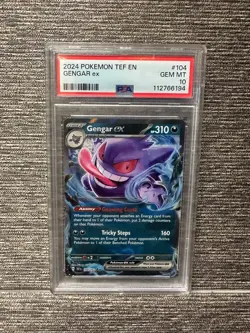 2024 POKEMON TEF EN-TEMPORAL FORCES #104 GENGAR EX PSA 10 - Image 1