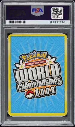 Pokemon Mew Gold Star 2008 World Championships Deck Promo #101 PSA 7 NM - Image 2