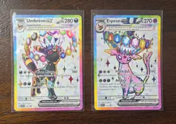 Pokemon TCG - Espeon EX 175 and Umbreon EX 176 S&V Black Star Promo Pair - Image 1