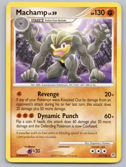Machamp 31/130 Rare Diamond & Pearl Pokemon Lightly Played - Image 1