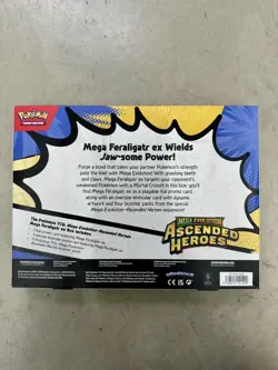 Pokemon Mega Evolution Ascended Heroes - Mega Feraligatr Ex Box ✅ - Image 2