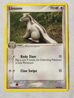 NM Linoone - Non-Holo #34 Emerald Pokemon TCG - Image 1