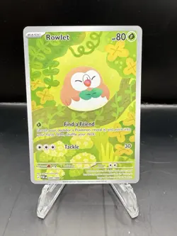 Rowlet 090/088 Holo Illustration Rare Perfect Order Pokemon Near Mint - Image 1