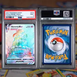 PSA 9 2021 POKEMON SWORD & SHIELD SHINING FATES SECRET FULL ART/ALCREMIE VMAX - Image 3