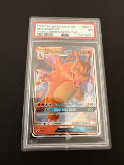 Pokemon Sun & Moon Hidden Fates Promo - PSA 7 Charizard GX SM211 - Image 1