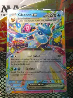 Glaceon EX 026/131 SEALED Stamped Promo - Pokemon SV Prismatic Evolutions - Image 1