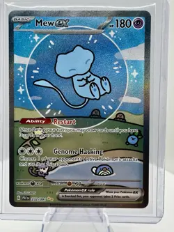 Pokemon Mew ex 232/091 Paldean Fates Near Mint (NM) Holo Bubble Mew - Image 5