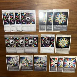 Rainbow Energy Pokemon Cards Summary Set Japanese Trading Cards TCG - Image 1