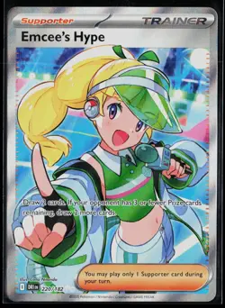 Emcee's Hype 220/182 Ultra Rare Destined Rivals Pokemon NM - Image 1