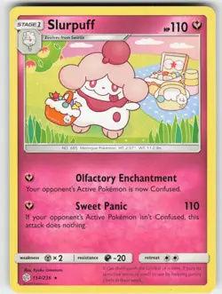 Slurpuff 154/236 Rare Cosmic Eclipse Pokemon Near Mint - Image 1
