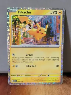 Pikachu 006/015 McDonald's 2023 Promo Holo Pokemon TCG - Image 1