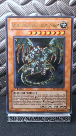 | Yugioh Ancient Gear Gadjiltron Dragon SD10-EN001 Ultra Rare NM 🔥 | - Image 1