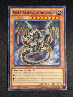 Yugioh - Ancient Gear Gadjiltron Dragon SDGR-EN013 1st Edition Common NM - Image 1