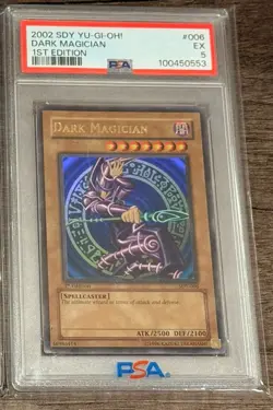 Dark Magician SDY-006 1st Edition 2002 PSA 5 - Image 1