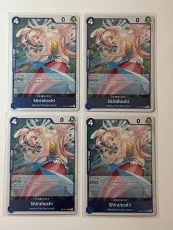 Shirahoshi OP14-047 Azure Sea’s Seven 4 Foil Card Play Set Lot One Piece - Image 1