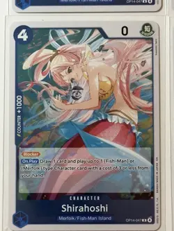 Shirahoshi OP14-047 Azure Sea’s Seven 4 Foil Card Play Set Lot One Piece - Image 4
