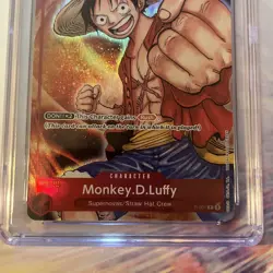 Bandai Monkey D. Luffy P-001 Games Fest 23-24 Promo Foil CGC 10 One Piece Card - Image 3