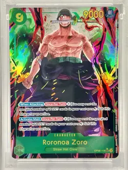 Roronoa Zoro SEC Alt Art PSA 10 OP06-118 One Piece TCG Wings of the Captain - Image 2