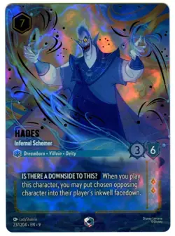 Disney Lorcana TCG: Hades Infernal Schemer Enchanted Foil Fabled 237/204 - Image 1