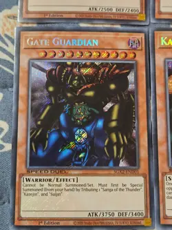 Gate Guardian Sanga of Suijin Kazejin Secret Rare Set Paradox Yugioh - Image 3