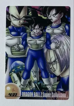 [SC] ya57 Dragon Ball Morinaga Wafers Card No. 431 Son Goku Vegeta Gohan Trunks - Image 1