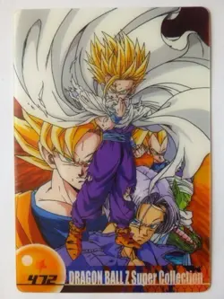 [SC] ya57 Dragon Ball Morinaga Wafers Card No. 472 Son Gohan Goku Trunks Piccolo - Image 1