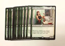 MAGIC THE GATHERING MARVEL SPIDER-MAN MARY JANE WATSON PLAY PROMO LOT OF 14 - Image 1