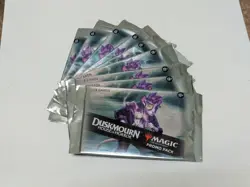 MAGIC THE GATHERING LOT OF 9 DUSKMOURN HOUSE OF HORROR PROMO BOOSTER PACK - Image 1