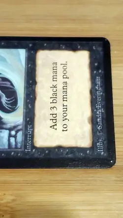 1x Dark Ritual, Limited Edition Alpha, Magic MTG LP Light Play See Photos - Image 4
