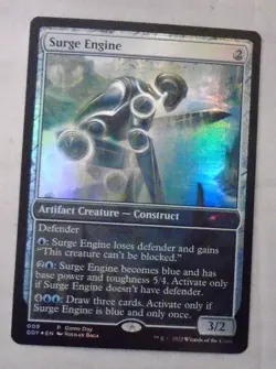 MAGIC THE GATHERING SURGE ENGINE FOIL PROMO GAME DAY PROMO - Image 1