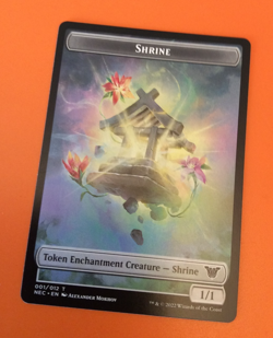 Shrine Token T Commander: Kamigawa: Neon Dynasty 1 NM - Image 1