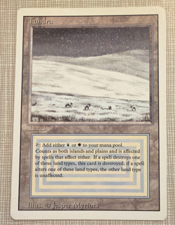MTG: Revised - Tundra NM Dual Land Magic: The Gathering - Image 1