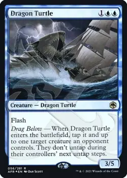 Dragon Turtle -Foil Near Mint MTG AFR Ampersand Promos - Image 1