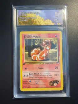 Carte Pokemon Brock's Vulpix Collect Aura 9 73/132 Gym Heroes ENG - Image 1