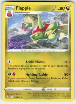 Flapple 120/203 Rare Evolving Skies Pokemon Near Mint - Image 1